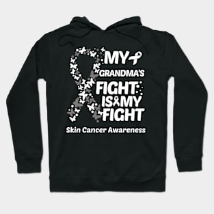My Grandmas Fight Is My Fight Skin Cancer Awareness Hoodie